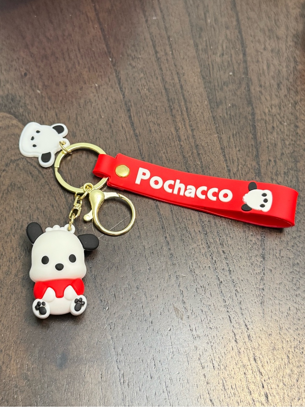 3D Pochacco Keychain with strap